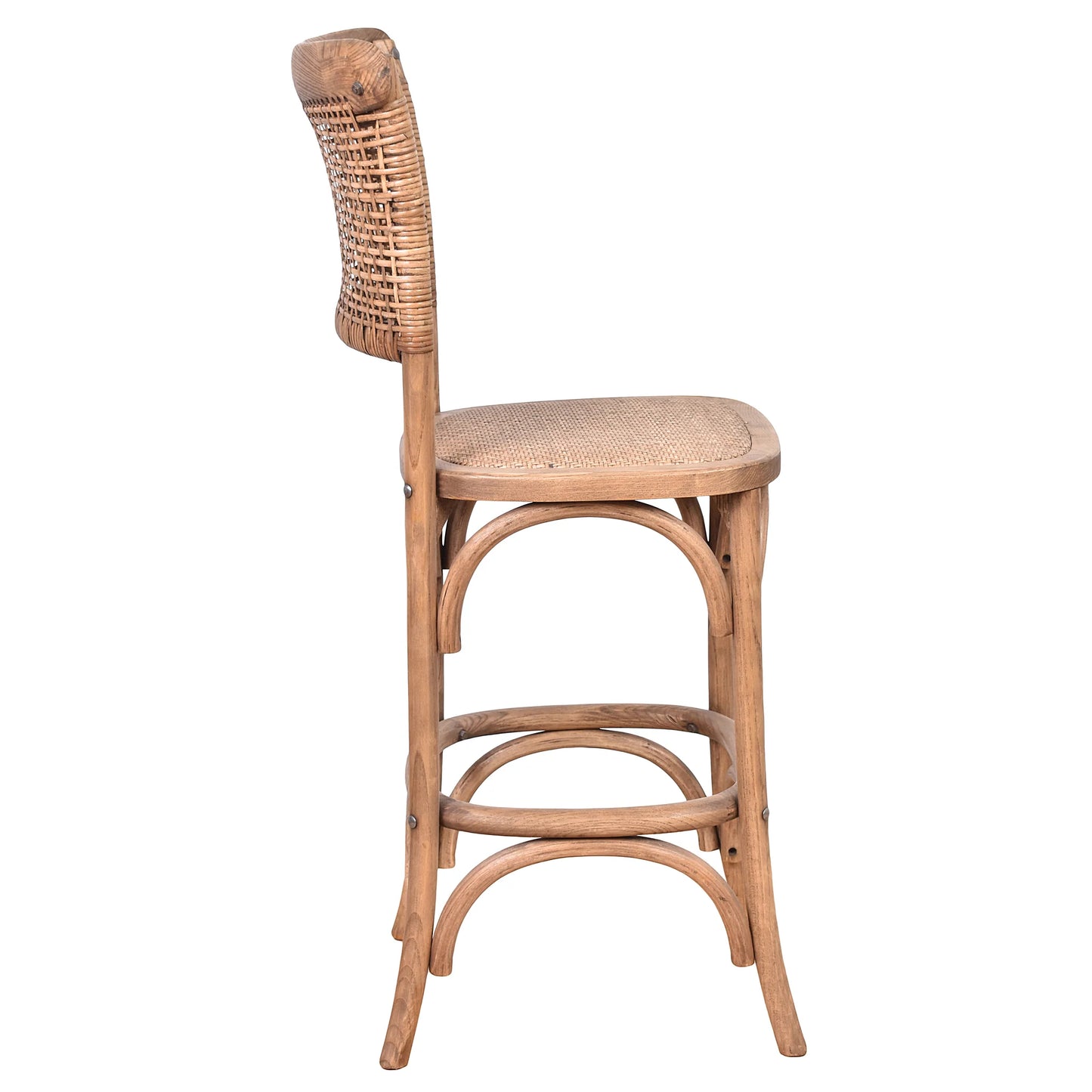 Linden Reclaimed Oak Bar Stool/Counter Stool 50x54x106 Natural