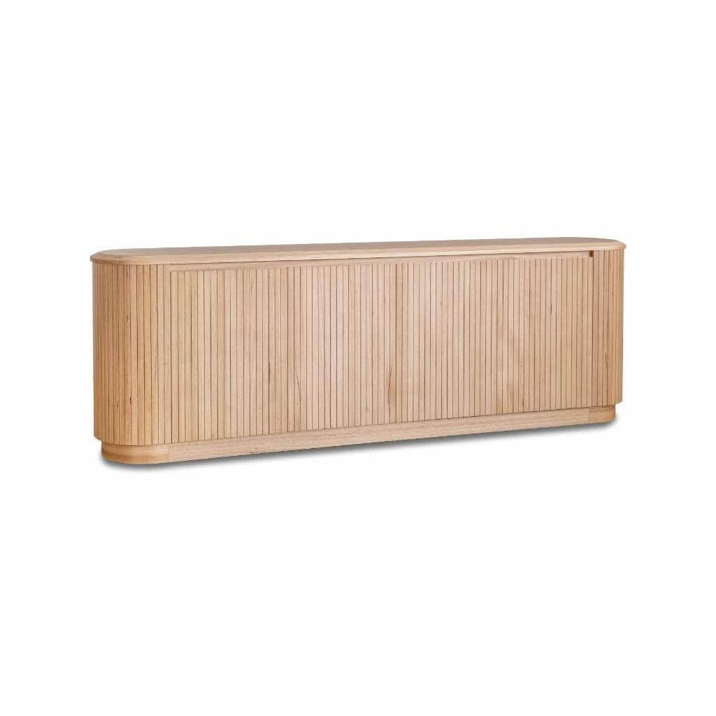 REMY NATURAL ASH 4 DOOR BUFFET SIDEBOARD IN NATURAL ASH COLOUR 240CM - MyChocolateWood
