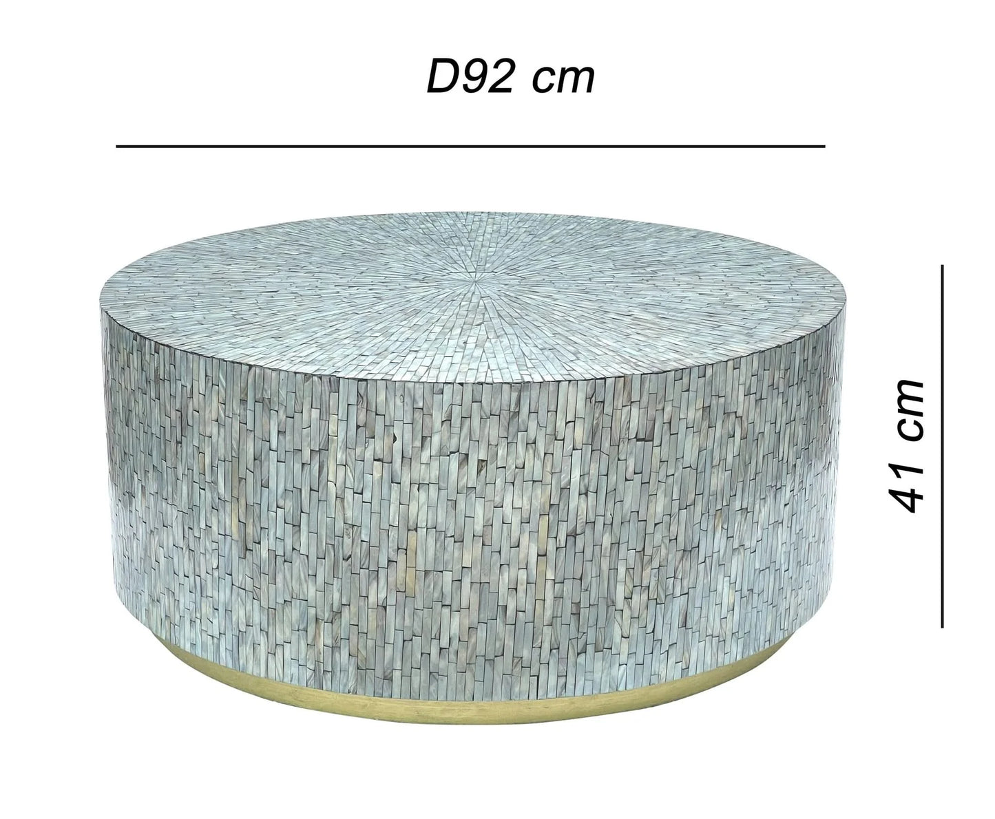 CARMINE MOTHER OF PEARL HAND MADE COFFEE TABLE - MyChocolateWood