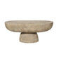 BARDOT OVAL CEMENT COFFEE TABLE NATURAL - MyChocolateWood