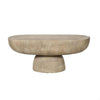 BARDOT OVAL CEMENT COFFEE TABLE NATURAL