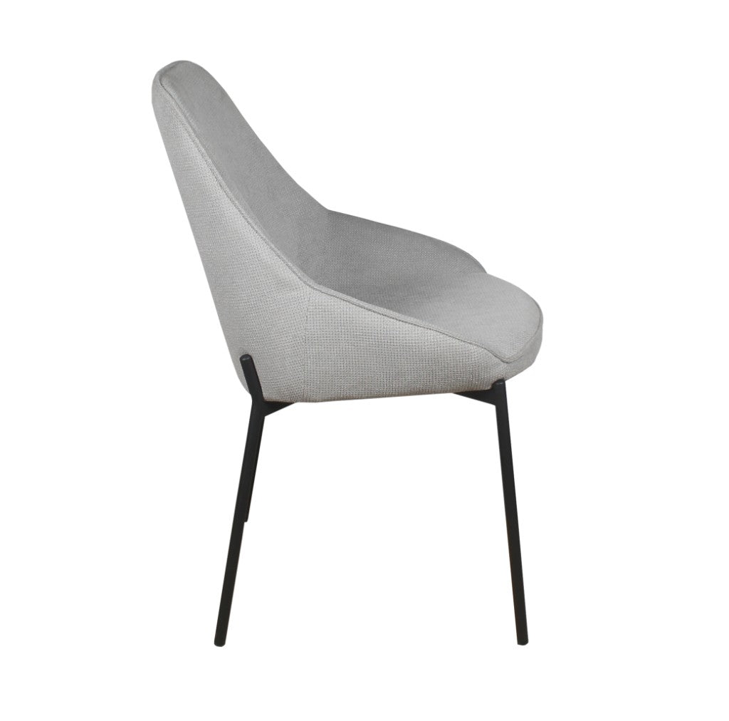 SLOANE DINING CHAIR LIGHT GREY - MyChocolateWood
