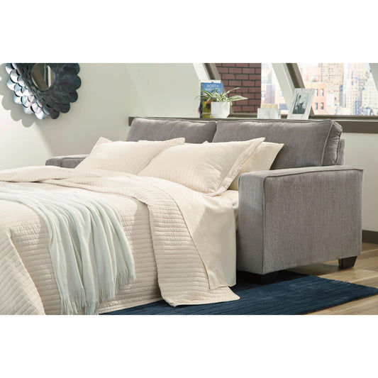 ASTOR 3 SEATER CHENILLE SOFA BED WITH QUEEN MEMORY FOAM MATTRESS ALLOY COLOUR - MyChocolateWood