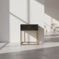 DIMANTA DESIGNER  1-DRAWER SIDE TABLE/LAMP TABLE BLACK - MyChocolateWood