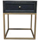 DIMANTA DESIGNER  1-DRAWER SIDE TABLE/LAMP TABLE BLACK - MyChocolateWood