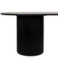 BELGRAVIA OVAL DINING TABLE 240CM SATIN BLACK - MyChocolateWood