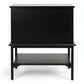 MORETTI 2-DRAWER BEDSIDE TABLE SATIN BLACK SMALL - MyChocolateWood