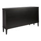 DIANNA MARBLE ART DECO 6 DRAWER CHEST OF DRAWERS ACCENT CHEST BLACK - MyChocolateWood