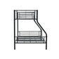 CURZON  BLACK SINGLE OVER DOUBLE  BUNK BEDS - MyChocolateWood