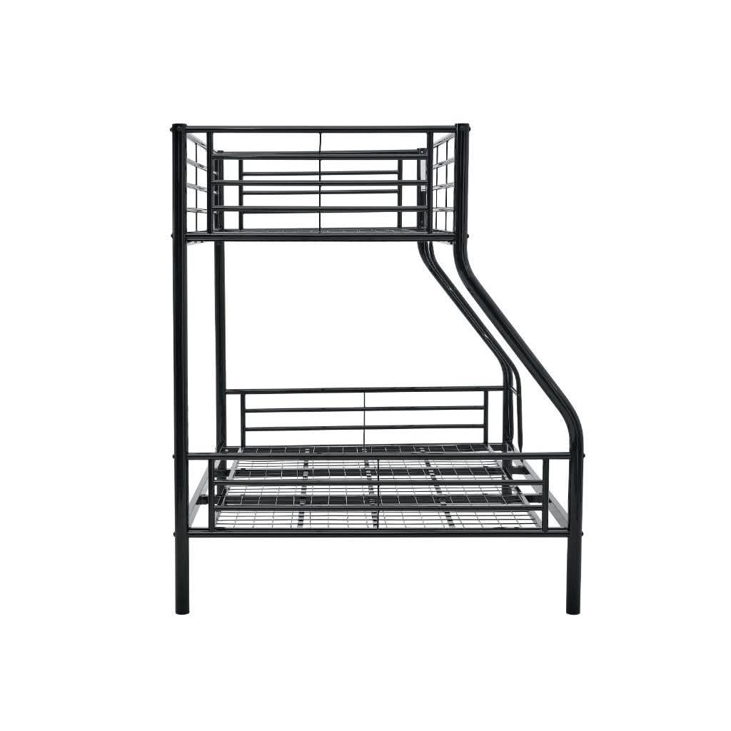 CURZON  BLACK SINGLE OVER DOUBLE  BUNK BEDS - MyChocolateWood