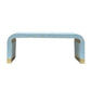 IMELDA MOTHER OF PEARL BLUE MINIMALIST COFFEE TABLE - MyChocolateWood