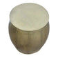 SETH BRASS LOOK RUSTIC HAMMERED SIDE TABLE/LAMP TABLE/ACCENT TABLE - MyChocolateWood