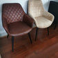 SET OF 2 CHRISTOPHER CAMEL COLOURED ARMCHAIR LOUNGE CHAIR EASY CHAIR - MyChocolateWood