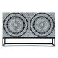 ILANA  MOTHER OF PEARL HAND MADE  2-DOOR SIDEBOARD/BUFFET - MyChocolateWood