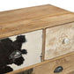 DAKARAI HAND MADE SOLID TIMBER COWHIDE 8 DRAWER CHEST OF DRAWERS/CABINET - MyChocolateWood