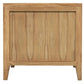 Natural wood bedside table with two drawers from DION MINDI WOOD collection by MyChocolateWood, showcasing a sleek, modern design.