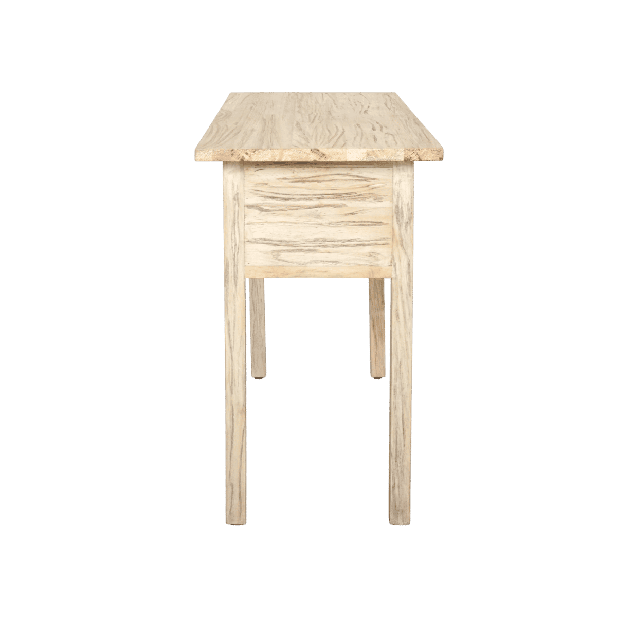 JOELLE 2-DRAWER CONSOLE TABLE/HALL TABLE DISTRESSED NATURAL - MyChocolateWood