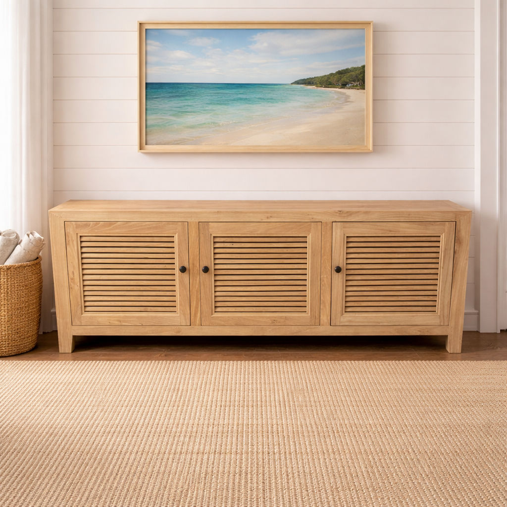 Villa Louvre Style TV Unit 160cm standard height styled