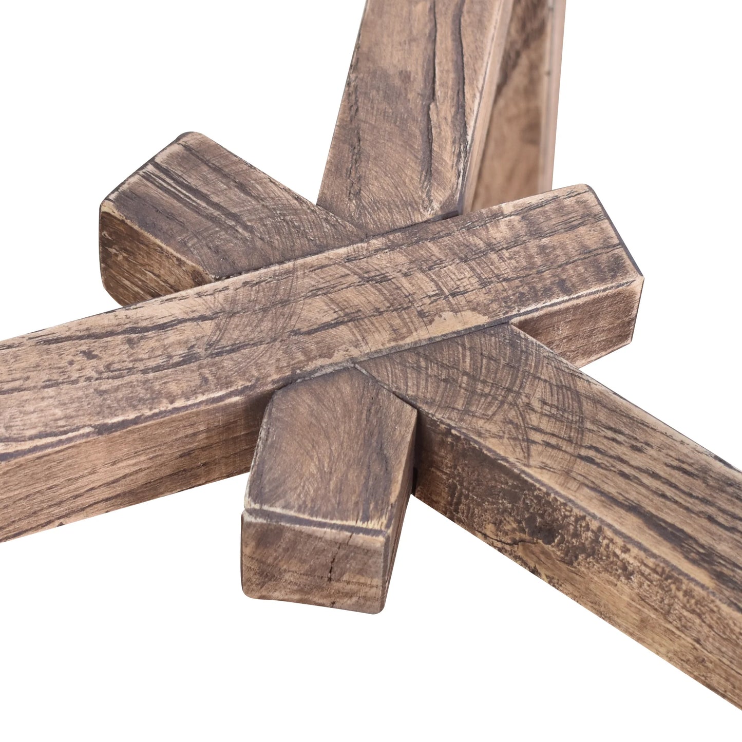 HARLOW ROUND STOOL IN SOLID HARDWOOD NATURAL 40X40X50CM