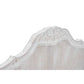 CLARENCE VINTAGE HAND CARVED OAK KING BED LIGHTLY DISTRESSED WHITE - MyChocolateWood