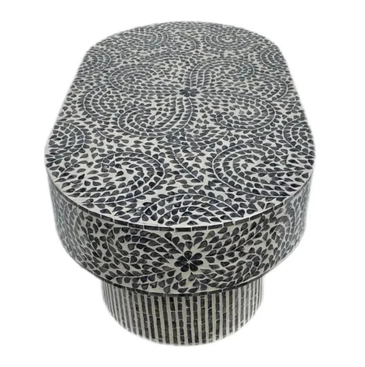 GAYNOR  FLORAL MOTHER OF PEARL COFFEE TABLE - MyChocolateWood