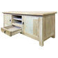 GIBRALTAR  RECYCLED ELM TIMBER TV UNIT 2 DOORS/1 DRAWER NATURAL - MyChocolateWood