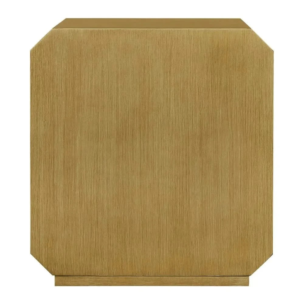 DELGARDO HAMPTON STYLE 2-DRAWER BEDSIDE TABLE ANTIQUE GOLD - MyChocolateWood