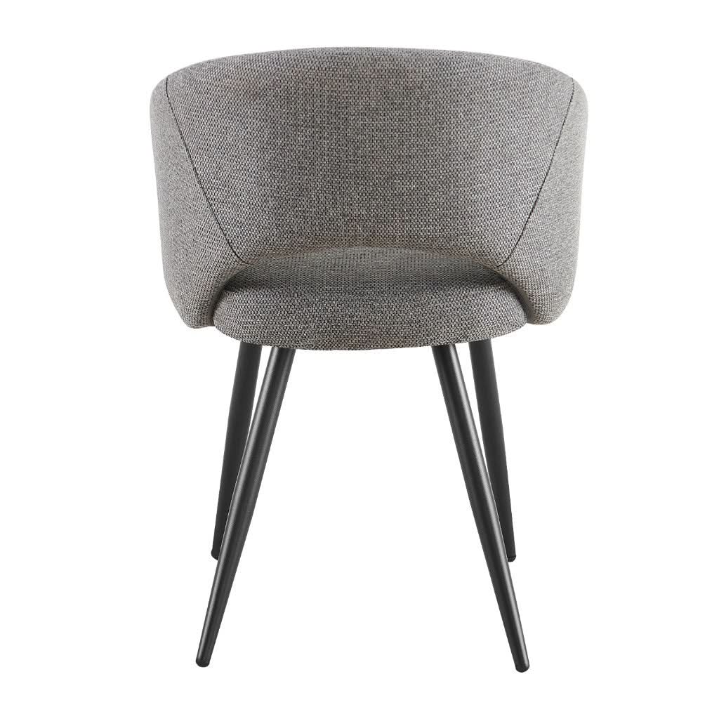AIMAR FABRIC DINING CHAIR GREY COLOUR - MyChocolateWood