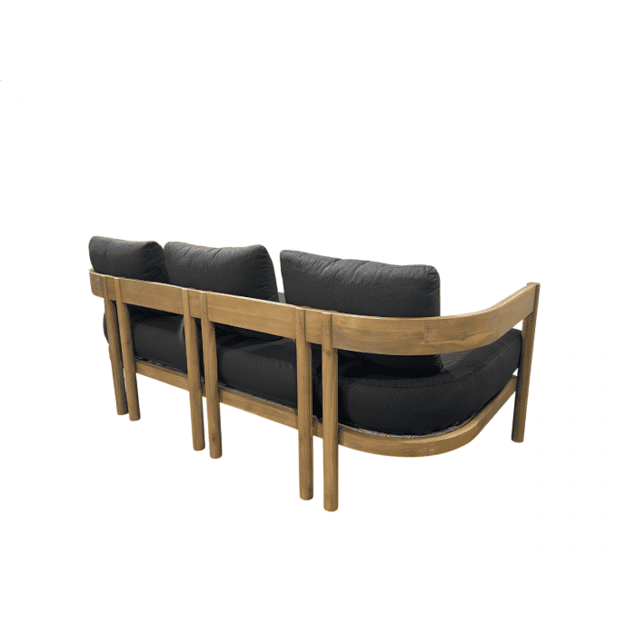 HEPBURN 4 PIECE ACACIA WOOD OUTDOORS LOUNGE SETTING FINISH LIGHT TEAK/DARK ANTHRACITE - MyChocolateWood