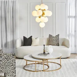 BEECHAM 3-SEATER BOUCLE SOFA IVORY - MyChocolateWood