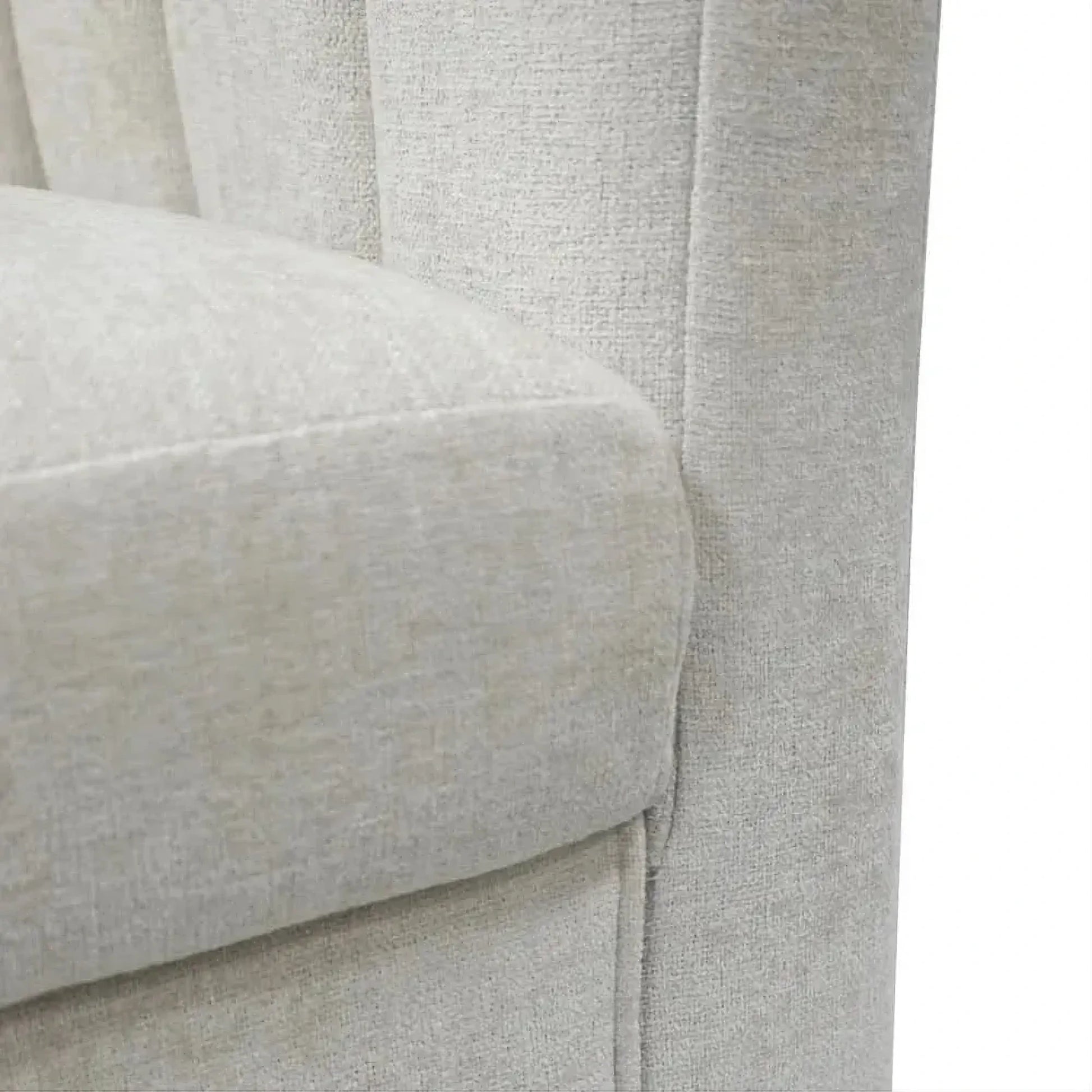Winthrop Swivel Armchair in Ivory Chenille side