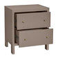 JAYLA LARGE TAUPE 2-DRAWER LARGE BEDSIDE TABLE - MyChocolateWood