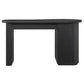 DELMAR  ASHWOOD VENEER 4-DRAWER HOME OFFICE DESK/ STUDENT DESK BLACK - MyChocolateWood