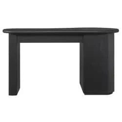 DELMAR  ASHWOOD VENEER 4-DRAWER HOME OFFICE DESK/ STUDENT DESK BLACK - MyChocolateWood