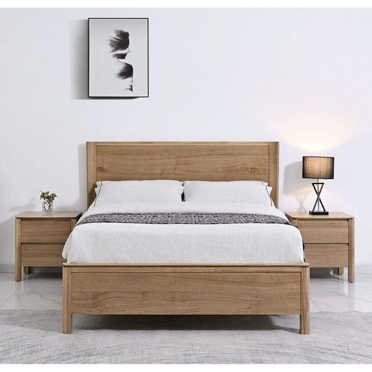 AKSEL MESSMATE TIMBER 42DRAWER BEDSIDE TABLE LIGHT SMOKE - MyChocolateWood