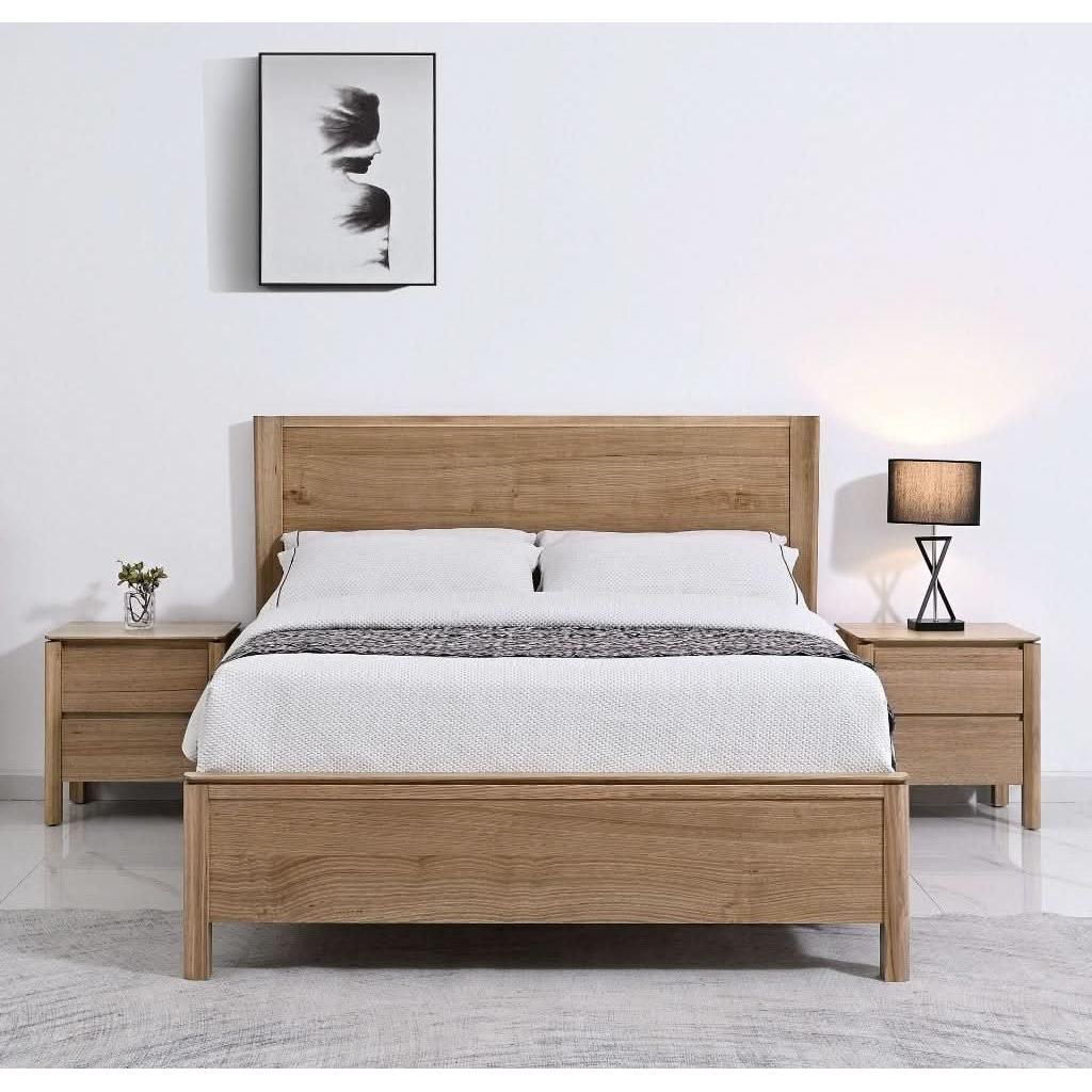 AKSEL MESSMATE TIMBER 42DRAWER BEDSIDE TABLE LIGHT SMOKE - MyChocolateWood