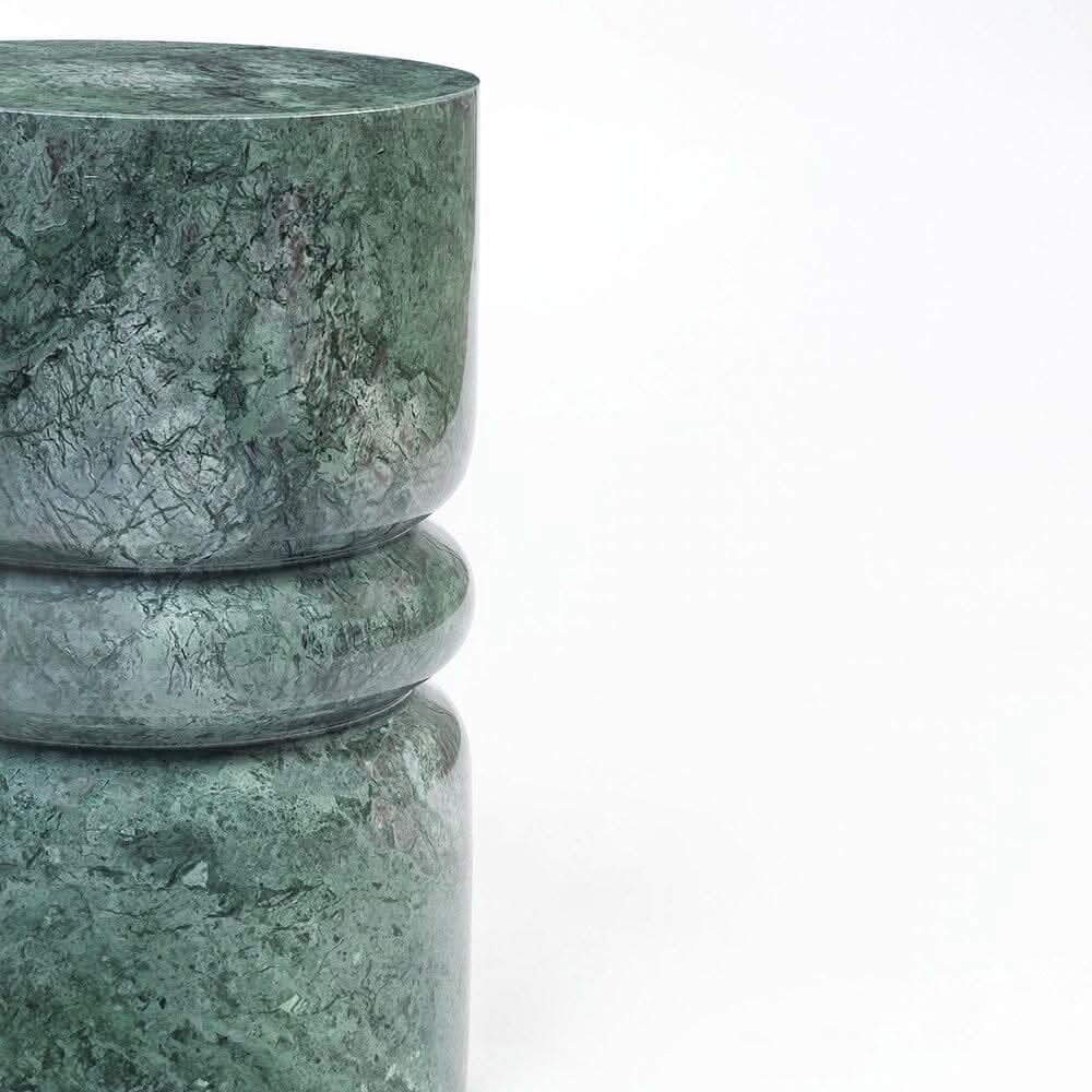 MANI SOLID MARBLE SIDE TABLE/LAMP TABLE/ACCENT TABLE - MyChocolateWood
