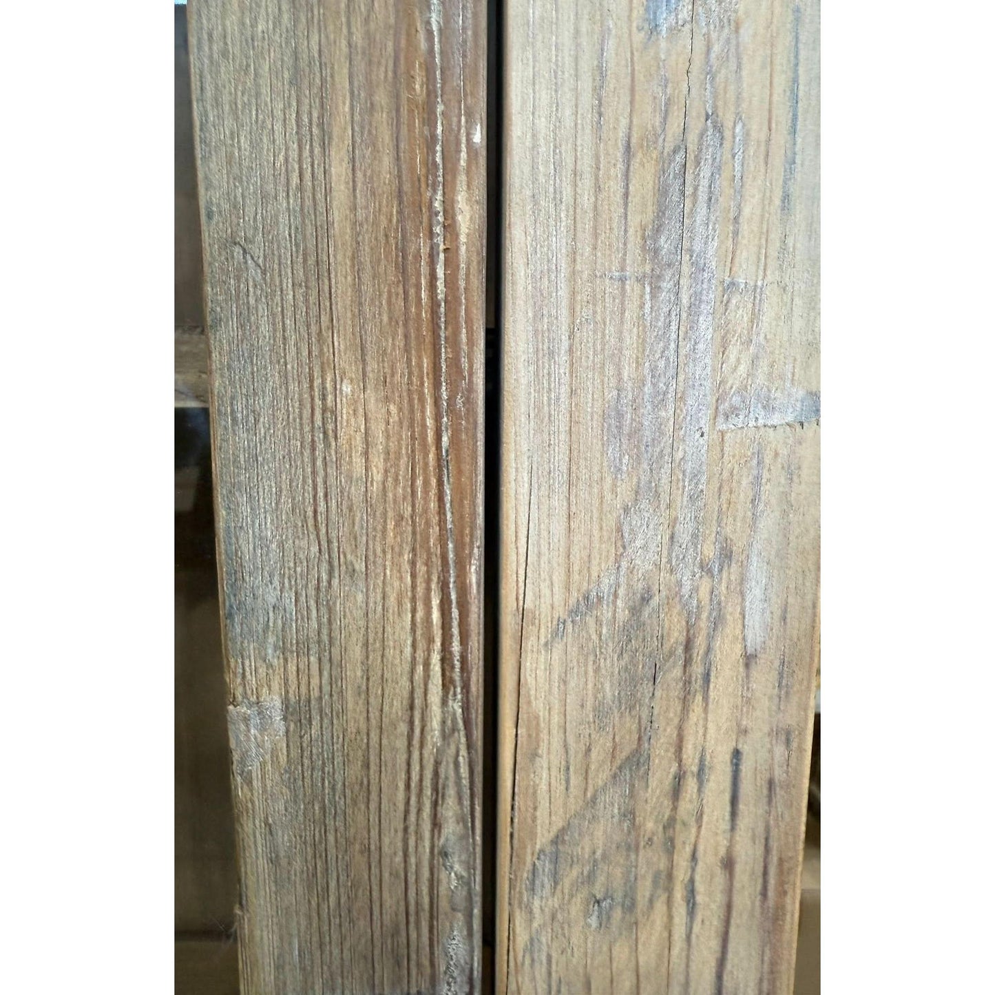REINA GREYWASHED RECYCLED TIMBER/HERITAGE METAL 3-DOOR BUFFET/SIDEBOARD - MyChocolateWood