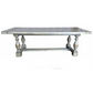 ABBEY RECYCLED OREGON TIMBER DINING TABLE RUSTIC GREY 240CM - MyChocolateWood