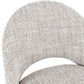 Enica Round Dining Table -120cm - White & Natural  & 4 Murfi Dining Chairs - Stone