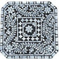 STARRY MOTHER OF OF PEARL NOIR OPULENCE SIDE TABLE/LAMP TABLE - MyChocolateWood