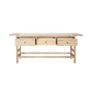 JOELLE 3-DRAWER CONSOLE TABLE/HALL TABLE DISTRESSED NATURAL (Copy) - MyChocolateWood