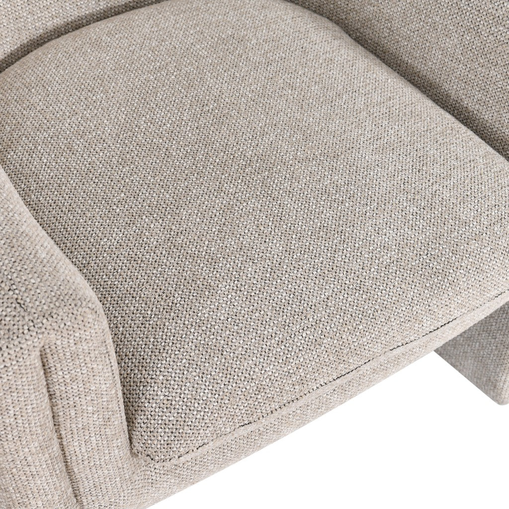 MAGNA CONTEMPORARY FABRIC ARMCHAIR /ACCENT CHAIR/OCCASIONAL CHAIR IN OAT - MyChocolateWood