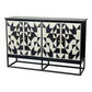 DELTA  MOTHER OF PEARL HAND INLAY 4-DOOR SIDEBOARD/BUFFET - MyChocolateWood