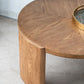 CAYDEN ASH VENEER ROUND COFFEE TABLE NATURAL - MyChocolateWood