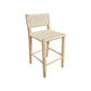 LAMIA BAR STOOL/COUNTER STOOL - NATURAL BEECHWOOD & WOVEN ROPE - MyChocolateWood