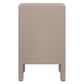 JAYLA PETITE TAUPE 2-DRAWER BEDSIDE TABLE - MyChocolateWood
