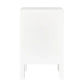 JAYLA PETITE WHITE 2-DRAWER BEDSIDE TABLE - MyChocolateWood