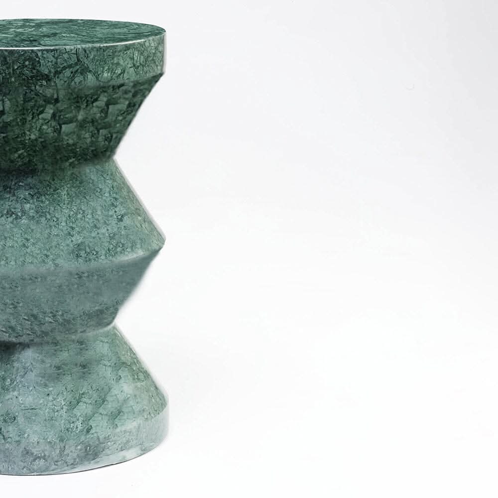 PINNACLE SOLID MARBLE SIDE TABLE/LAMP TABLE/ACCENT TABLE - MyChocolateWood