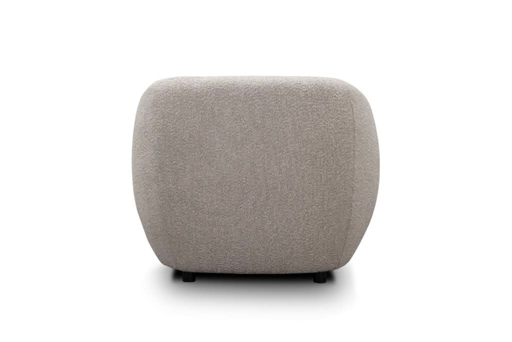 Suki Boucle Armchair in Quartz back